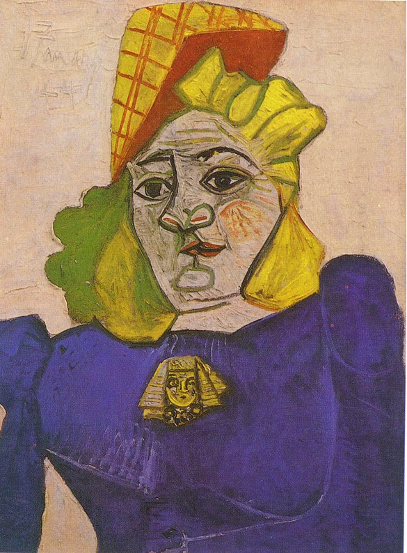 Picasso Woman with brooch 1944